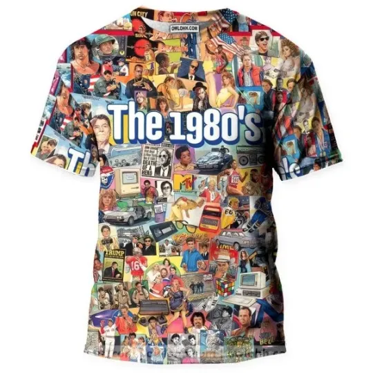 Discover The 1980's Nostalgia Retro 3D T shirt