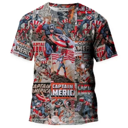 Discover Captain America 3D T shirt