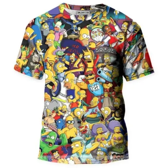 Discover The Simpsons 3D T-Shirt