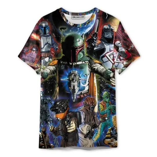 Discover Star Wars The Bounty Hunters 3D T-Shirt