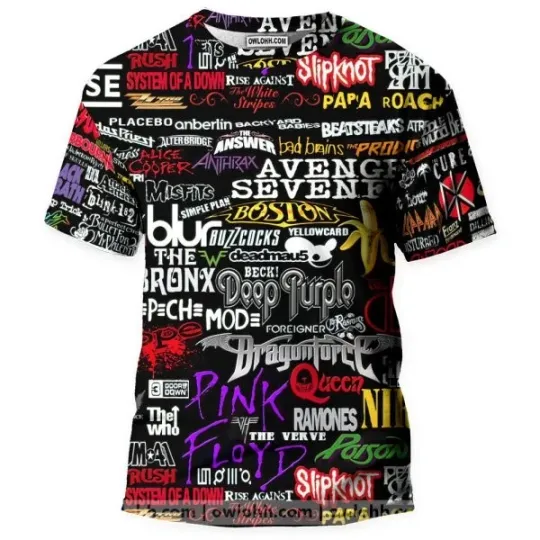 Discover Rock Band 3D T-Shirt