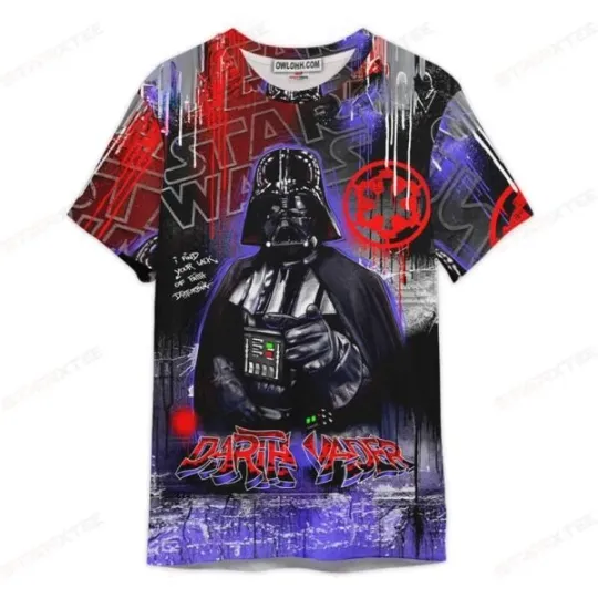 Discover Star Wars Darth Vader I Find Your Lack 3D T-Shirt, Gift For Fans