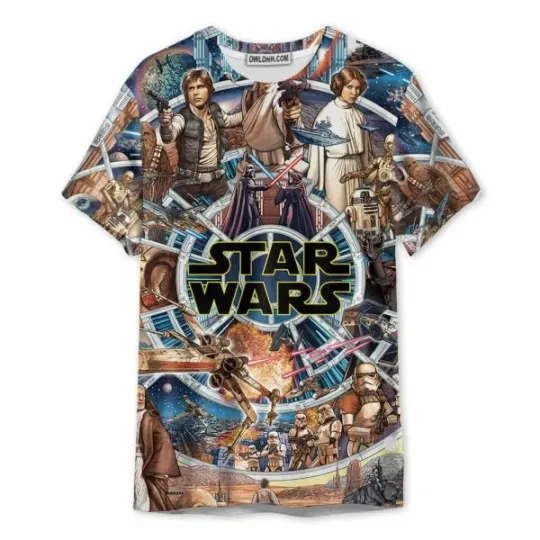 Discover Starwars Fighting In Galaxy 3D T-Shirt