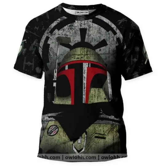 Discover The Bounty Hunter Boba Fett Mandalorian 3D T-Shirt