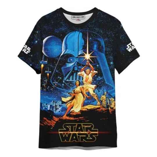 Discover Star Wars Galaxy 3D T-Shirt, Gift For Fans