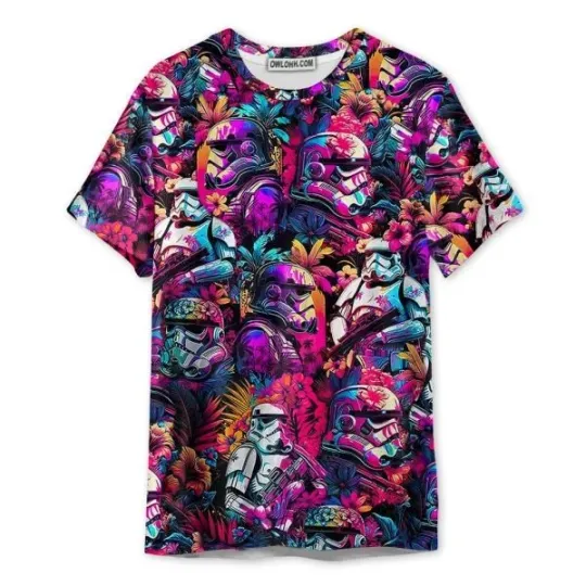 Discover Star Wars Synthwave 3D T-Shirt