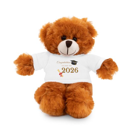 Class of 2026 Graduation Stuffed Animal, Plush Bear Gift