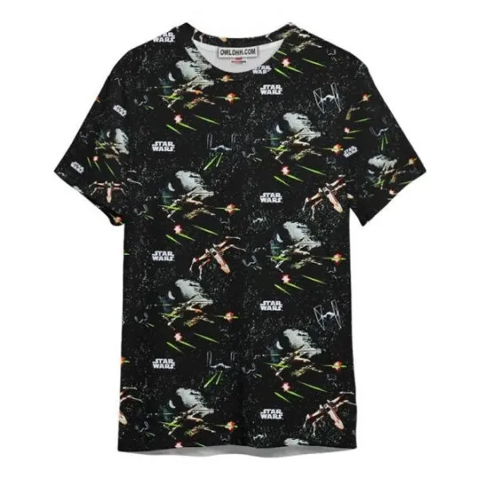 Discover Star Wars Galaxy Pattern 3D T-Shirt, Gift For Fans
