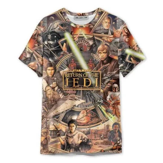 Discover Starwars The Return Of The Jedi 3D T-Shirt