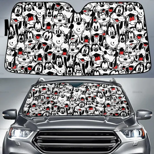 Discover Goofy Auto Sunshade for Car, Disney Car Sun Shade