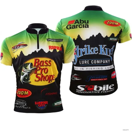 Men's Bass Pro Shop Fishing Bowling Jersey - USA Size