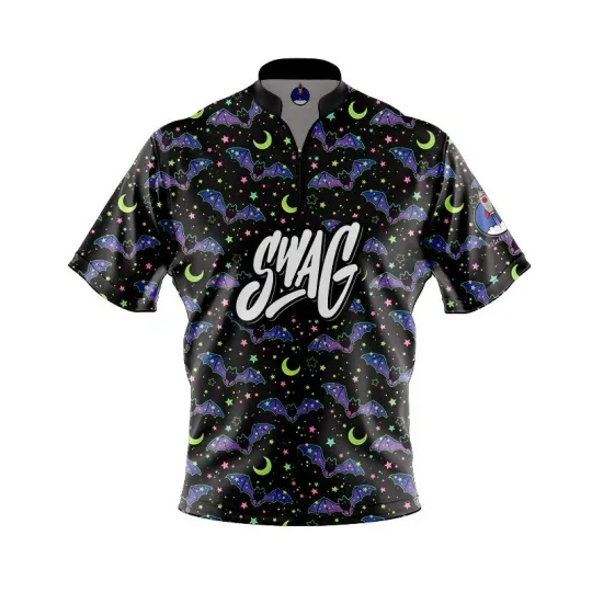 Men's Swag Bat Crazy Bowling Jersey - USA Size