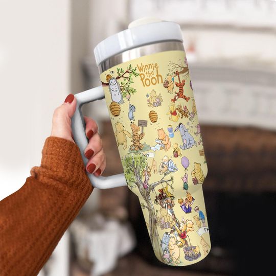 Discover 40oz Winnie the Pooh Tumbler Cup, Stainless Steel Cup
