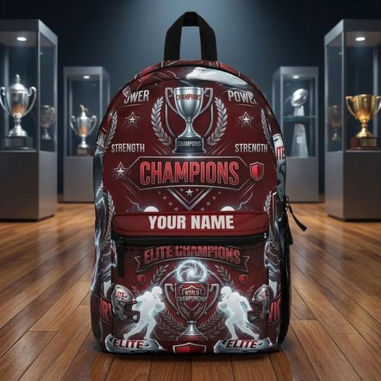 Discover Champion Boys' Sports Backpack with Personalized Name for School and Football Activities