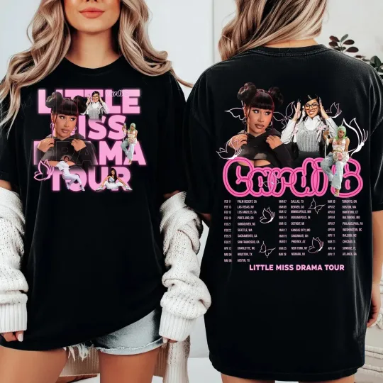 Discover Cardi B Little Miss Drama Tour 2026 T-shirt