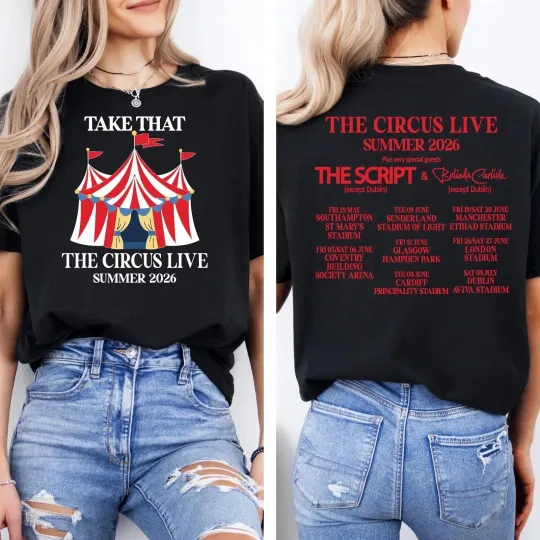 Discover Circus Live Tour Inspired 2026 Shirt, Circus Lover Gift T-Shirt