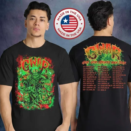 Discover GWAR Gor Gor 2026 Tour Double Sided Unisex T-Shirt
