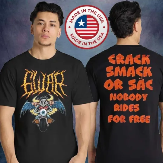 Discover GWAR 2026 “Nobody Rides Free” Tour Unisex T-Shirt