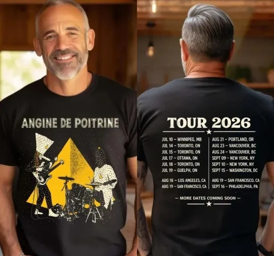 Discover Angine De Poitrine 2026 North American Tour Dates Unisex T-Shirt