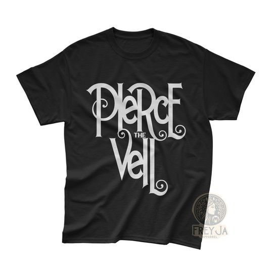 Discover Pierce The Veil Logo T-Shirt, Rock Music Band Merch, Rock Music Apparel Gift