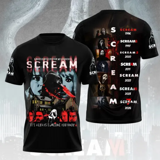 Discover Scream 30th Anniversary 1996-2026 T-Shirt