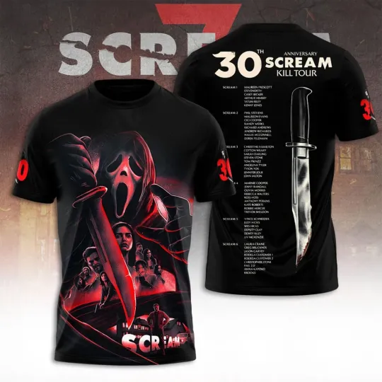 Discover Scream 30th Anniversary 2026 T-Shirt