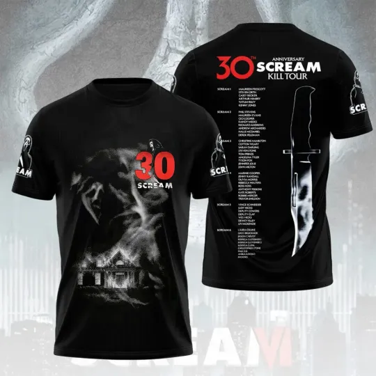 Discover Scream 30th Anniversary 1996-2026 Unisex 3D T-Shirt