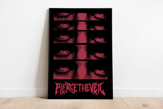 Discover Pierce The Veil Red Eyes Album Art Poster