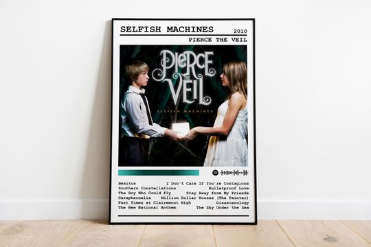 Discover Pierce The Veil Poster Print | Selfish Machines Album Poster | Music Poster | Album Cover Poster | Wall Decor | Music Gift