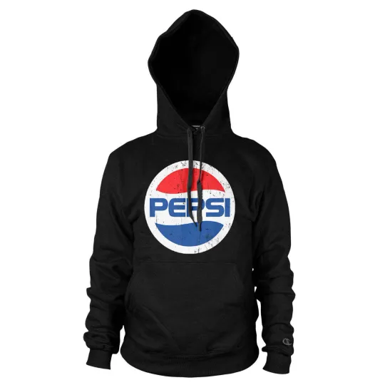 Officially Licensed Pepsi - Washed Pepsi Globe Logo Hoodie