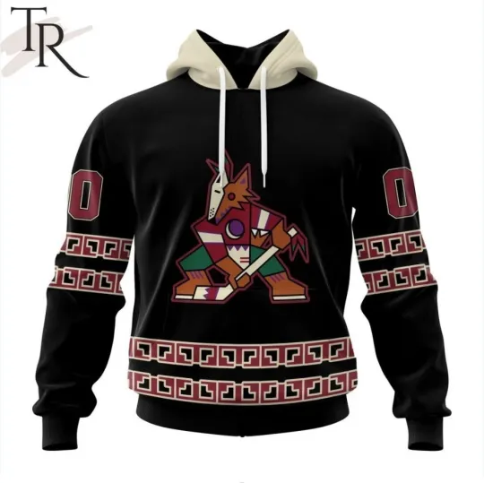 Discover Arizonna Team Coyotes pecial Blackout Design Hoodie Full Size