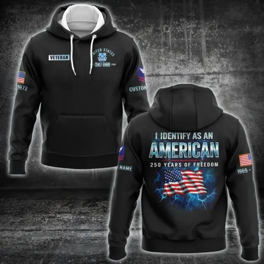 Discover US Coast Guard, Served With Pride – America 250th Anniversary Hoodie