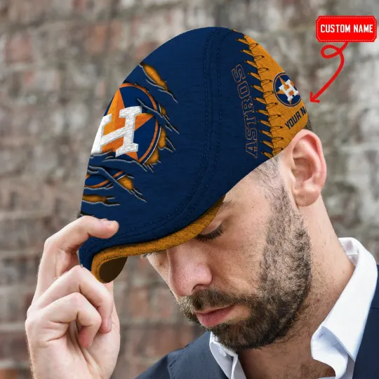 Houston Team Astros Jeff Cap Astros Driver Hat Golf Cap Flat Cap for men