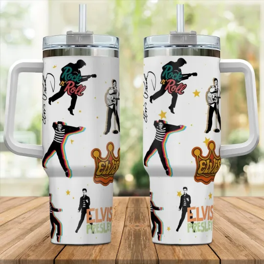 Discover Elvis Presley inspired Gift For Fans 40oz Tumbler