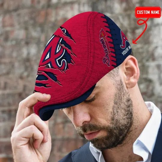Atlanta Team Braves Jeff Cap Braves Driver Hat Golf Cap Flat Cap for men