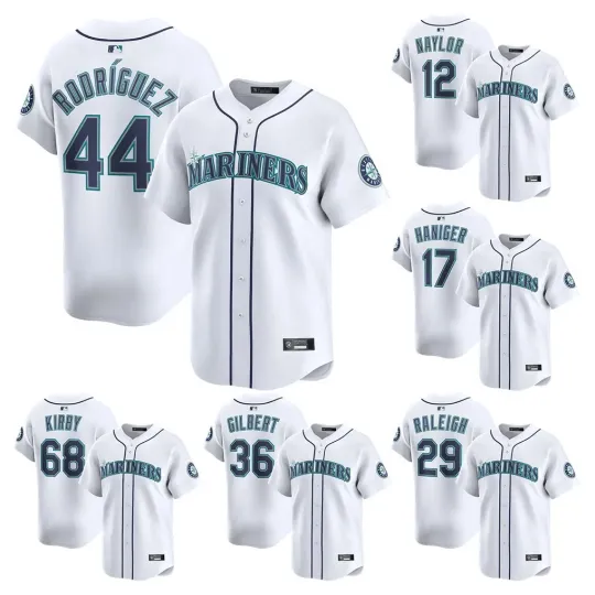 Discover Men's Marinerss White Player Limited Printed Jersey S-3XL
