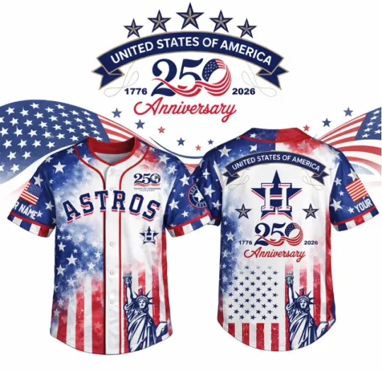 Discover Personalized Houston Astross Baseball 250th Anniversary America Baseball Classic