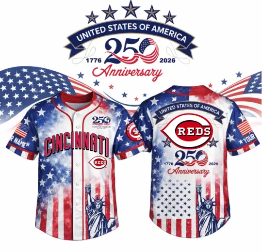 Discover Personalized Cincinnati Redss Baseball 250th Anniversary America Baseball Classic