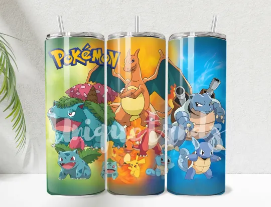 PKM 20oz Insulated Stainless Steel Tumbler with Lid and Straw