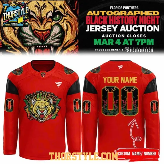Discover Personalized Florida Panthers Black History Night 2026 Hockey Shirt Fan Gear