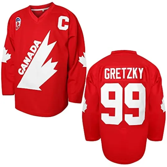 Discover Gretzky Hockey Jersey 99 Team Canada Red Ice Hockey Jersey for Men S-3XL