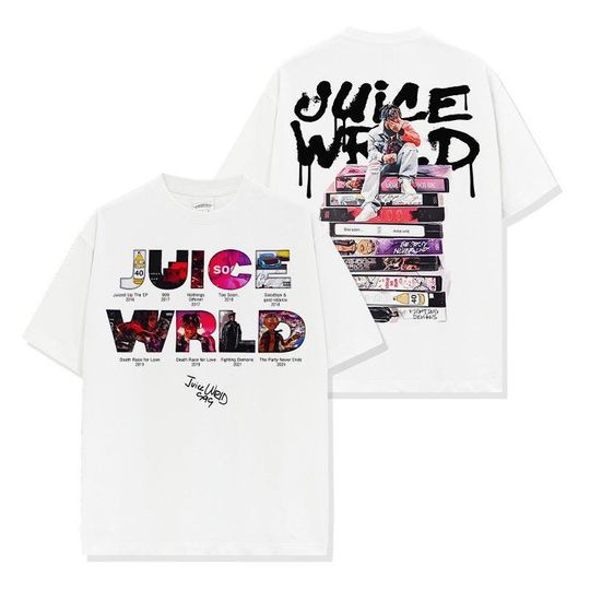 Discover Vintage Juice WRLD Rap Tee, 90s Inspired Hip Hop Shirt