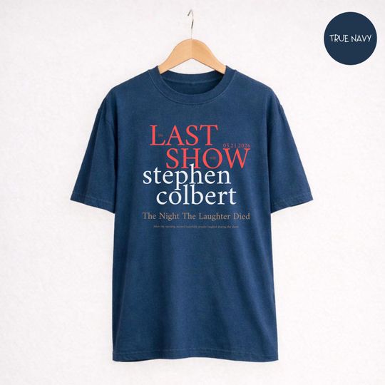 Discover The Last Show with Stephen Colbert 2026 T-Shirt, Late Night Comedy Tee