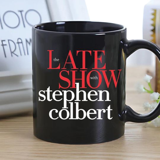 Discover The Late Show With Stephen Colbert Inspired Mug - Funny Talk Show Fan Coffee Cup - Two Tone Ceramic Mug