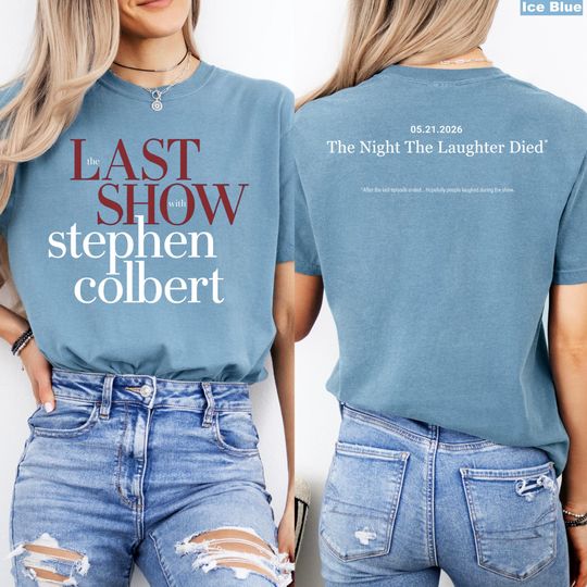 Discover The Last Show with Stephen Colbert 2026 T-Shirt, Late Night Comedy Tee, Fan Shirt
