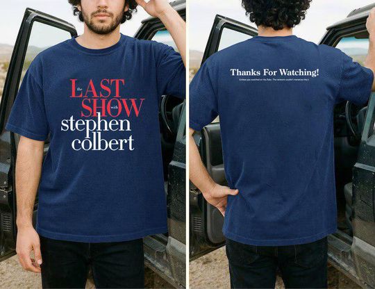 Discover The Last Show with Stephen Colbert 2026 T-Shirt, Late Night Comedy Tee, Funny TV Show Graphic Tee