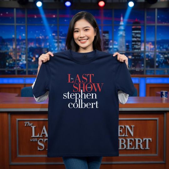 Discover Stephen Colbert Last Show Commemorative Comedy Tee, Late Show Farewell Shirt