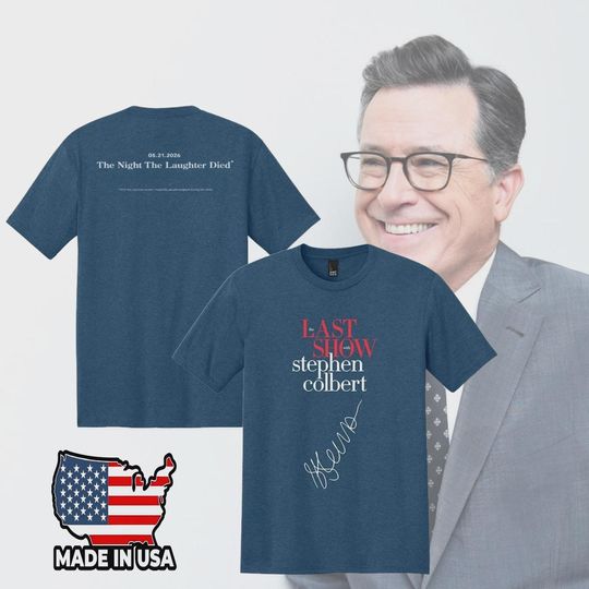 Discover The Last Show" with Colbert 2026 T-Shirt
