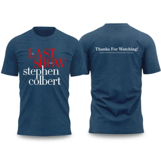 Discover HOT!! "The Last Show" with Colbert 2026 T-Shirt S to 5XL