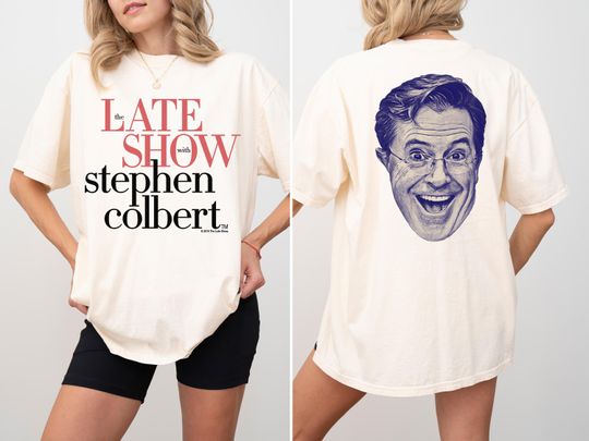 Discover Stephen Colbert The Late Show 2026 Shirt, The Night Laughter Died Tee, Political Comedy Fan Gift